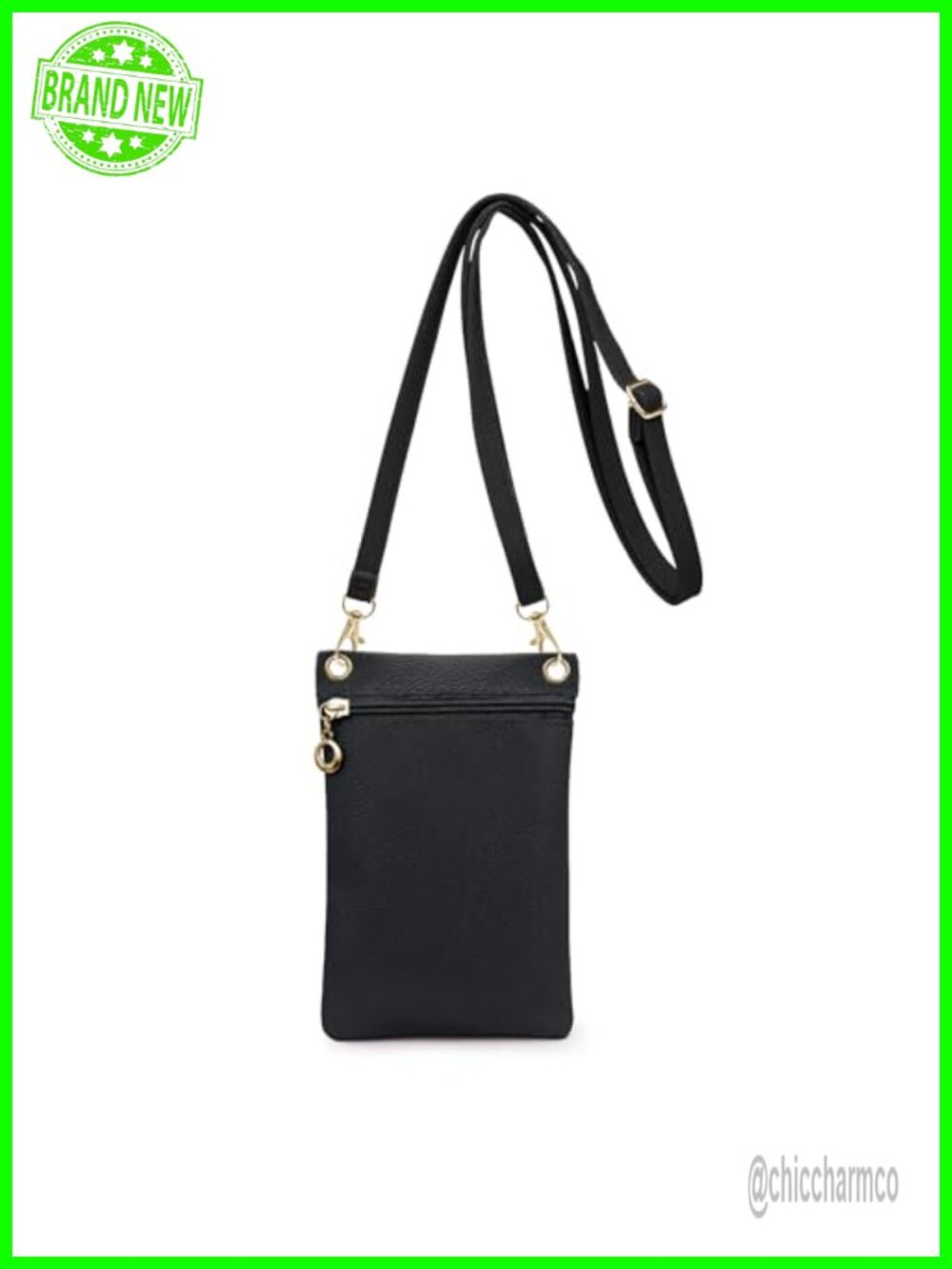 PU Leather Cell Phone Purse Crossbody Bag with Detachable Strap